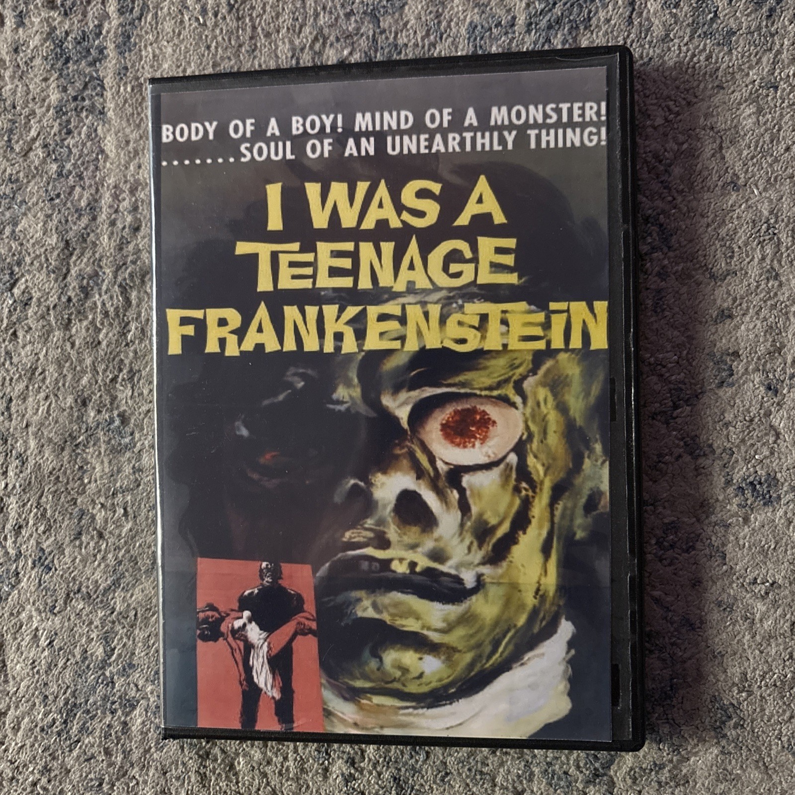 I Was A Teenage Frankenstein DVD 1957 Science Fiction Full Frame See Back Cover