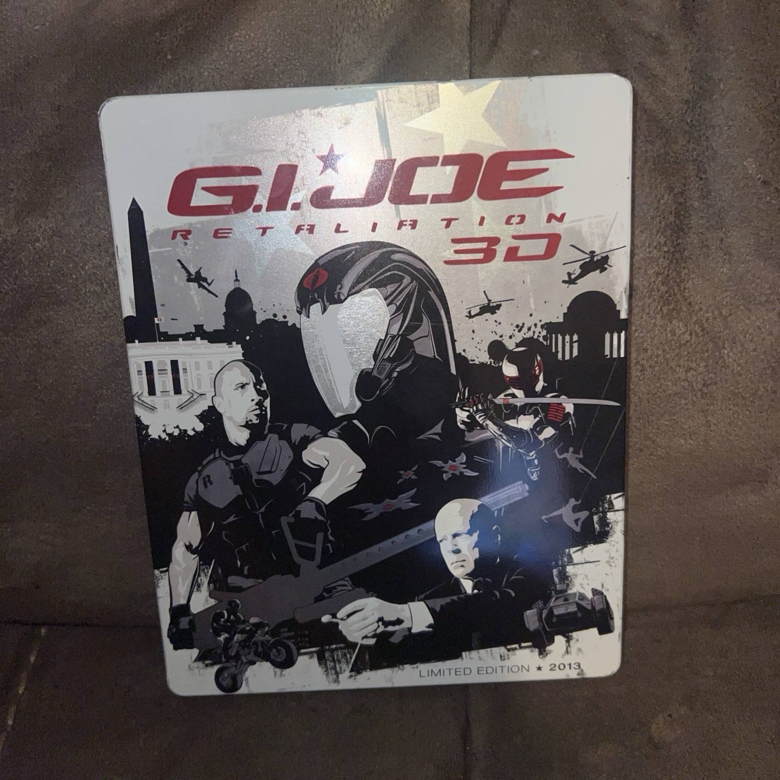 GI Joe Retaliation Movie (3D/Blu/DVD 2013) Limited Edition 3-Disc Steelbook OOP