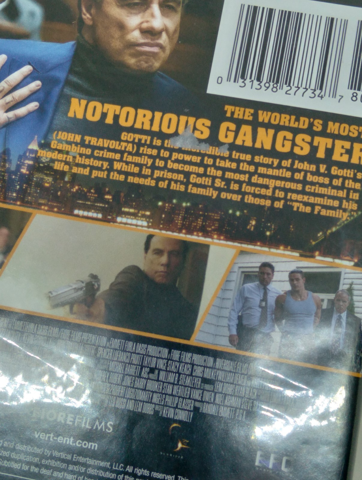 Gotti (Blu-ray, 2018, Widescreen) New Sealed CASE, COVER, & CELLOPHANE DAMAGE