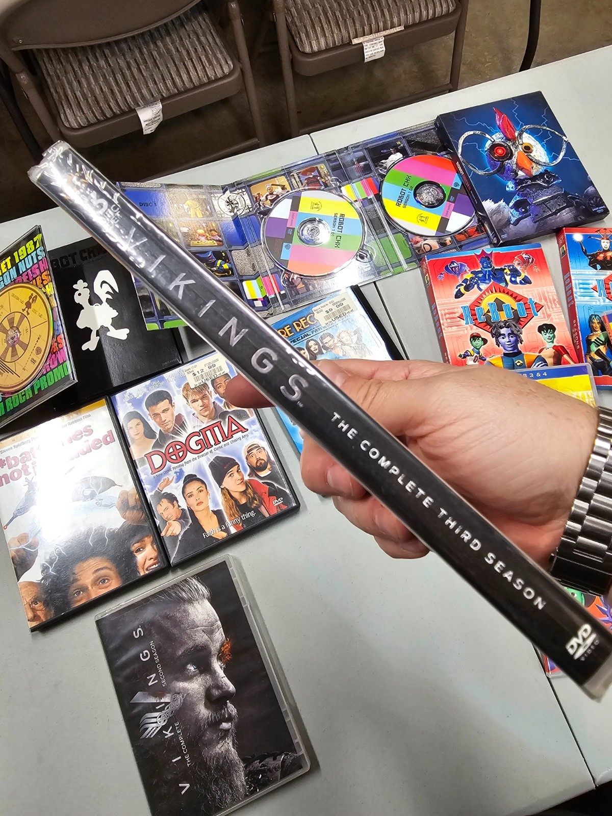Anime DVD Lot Reboot Robot Chicken Vikings Dogma Batterys not incl Empire Record