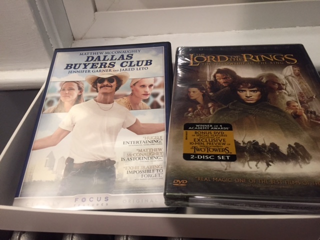 2 DVD Lot: Dallas Buyer Club (2014) Used & Fellowship of the Ring (2002) New