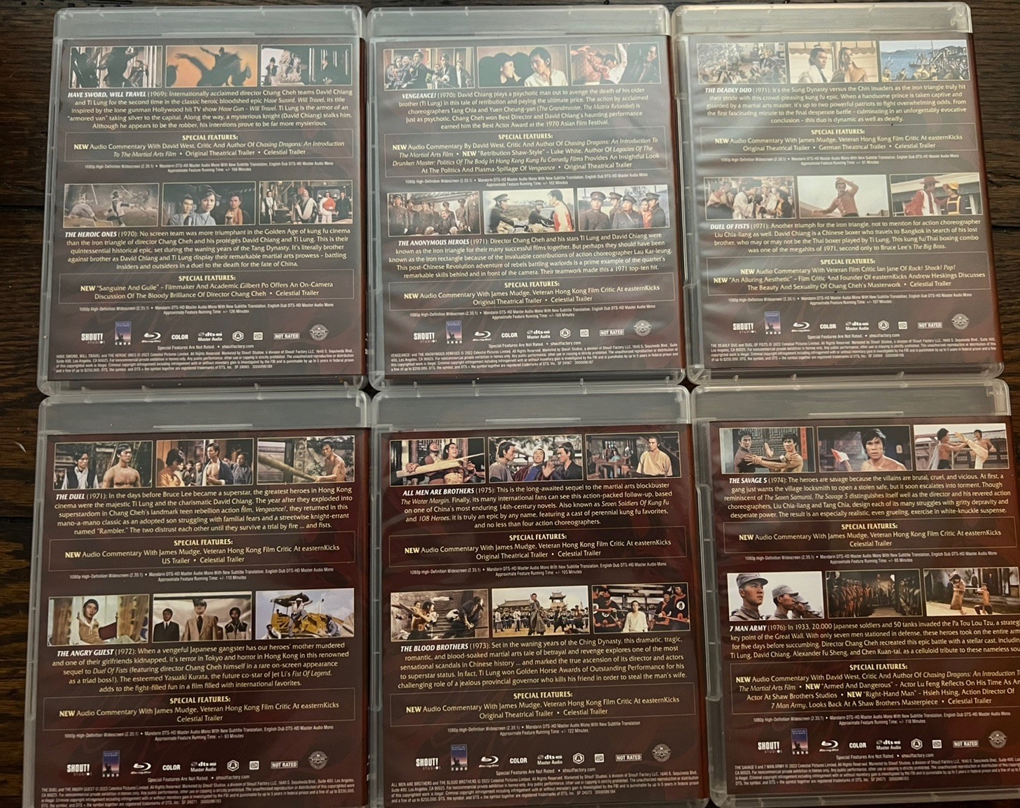 Ti Lung / David Chiang Collection Blu Ray U.S. Release Shout Factory Exclusive