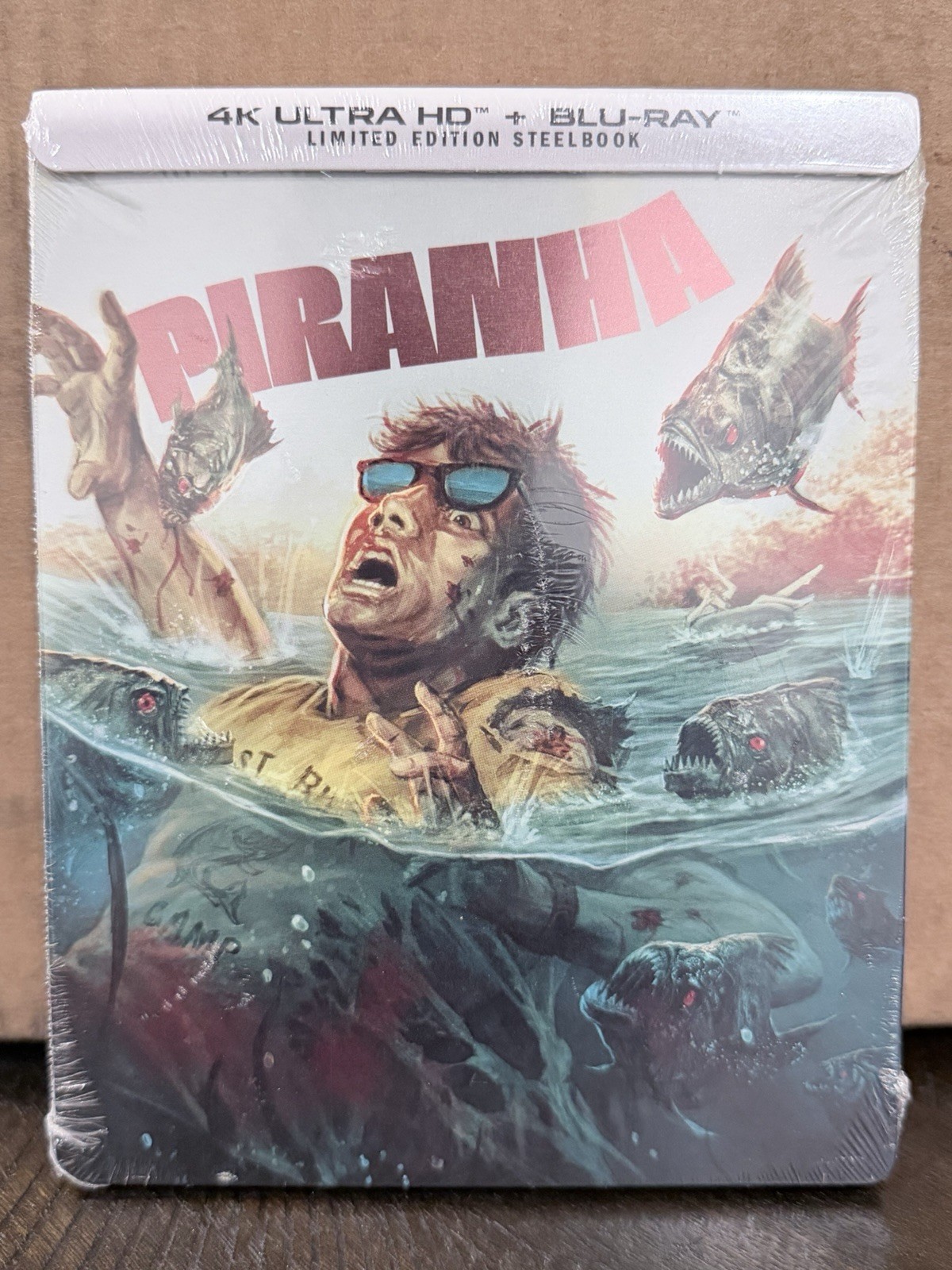 Piranha Steelbook (4K Ultra HD UHD + Blu-ray) Brand New Factory Sealed