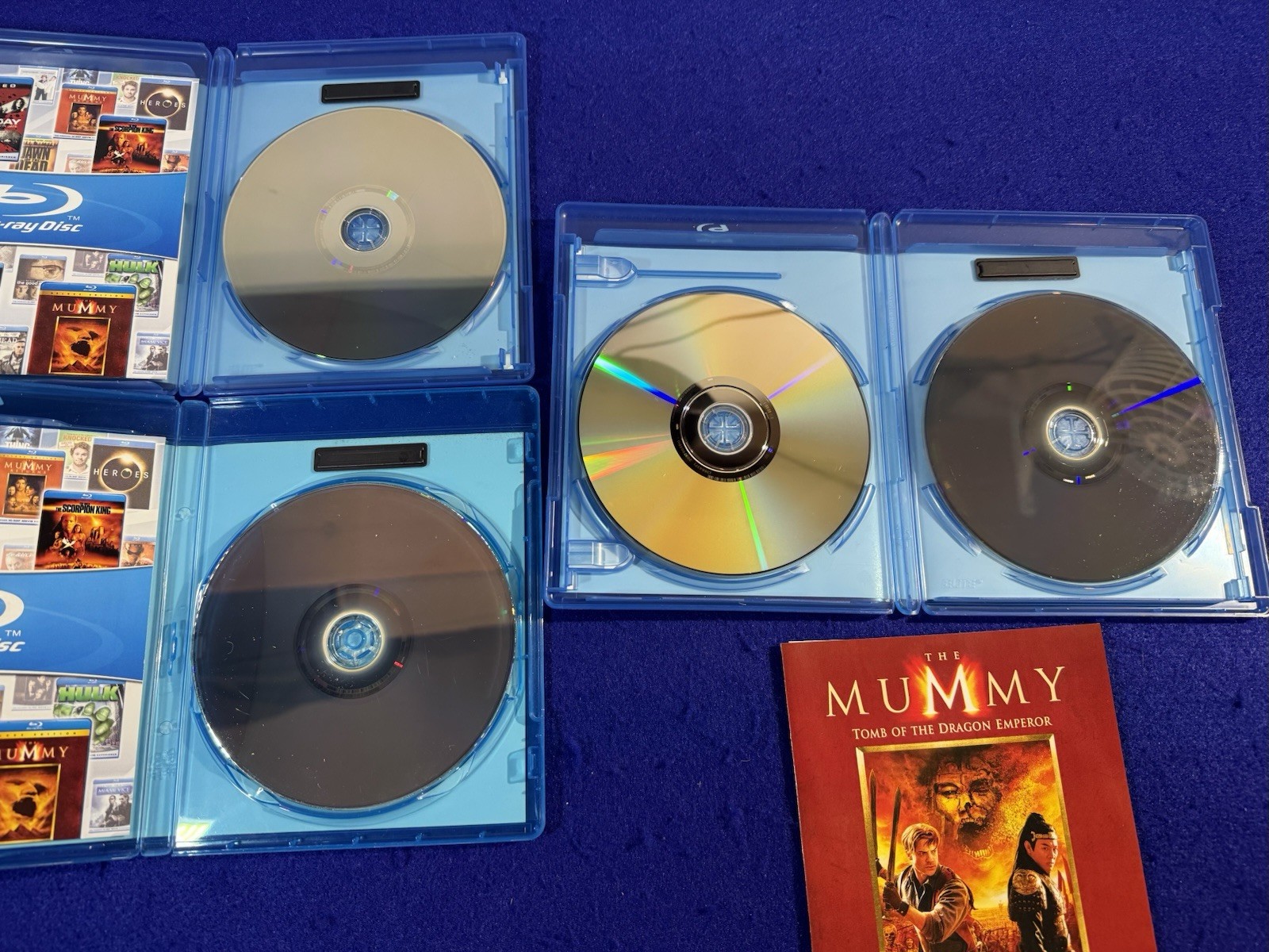 The Mummy Trilogy Blu-ray Discs – Brendon Fraiser, Rachel Weisz, Arnold Vosloo