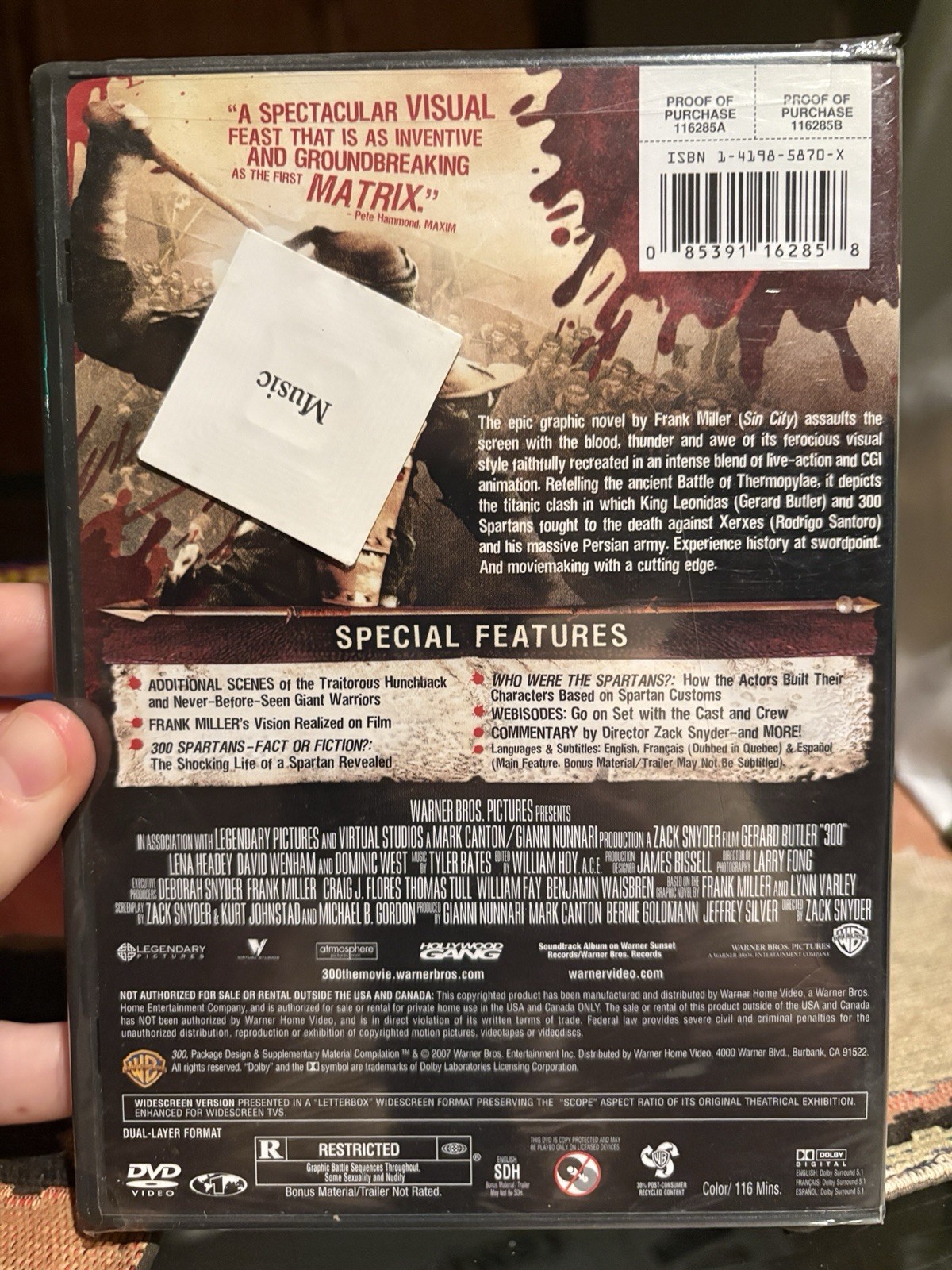 Warner Home Video 300 2-Disc Special Edition DVD Widescreen 2007 R 116 min