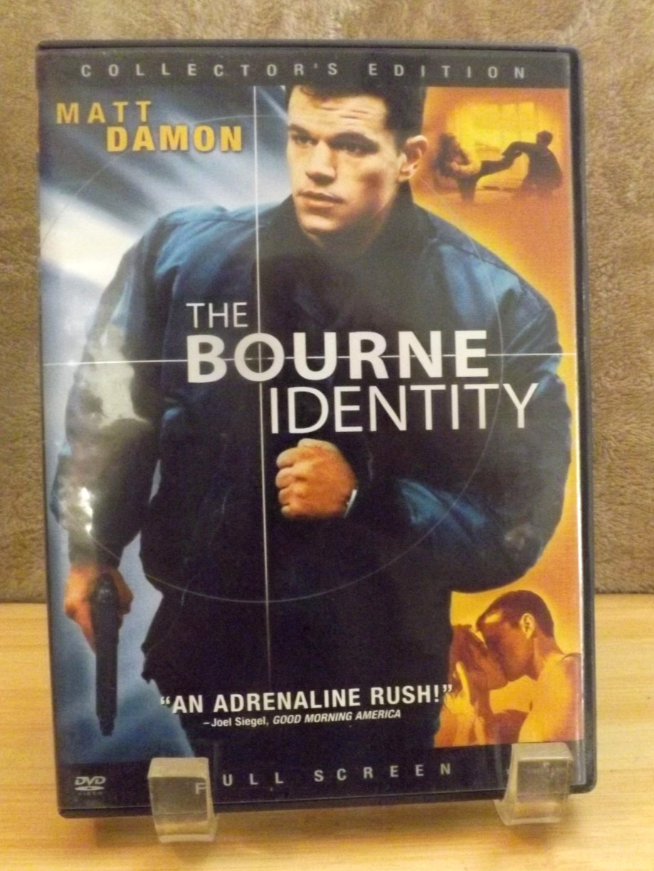 THE BOURNE IDENTITY DVD RATED PG-13 2002 RUNNING TIME 119 MIN