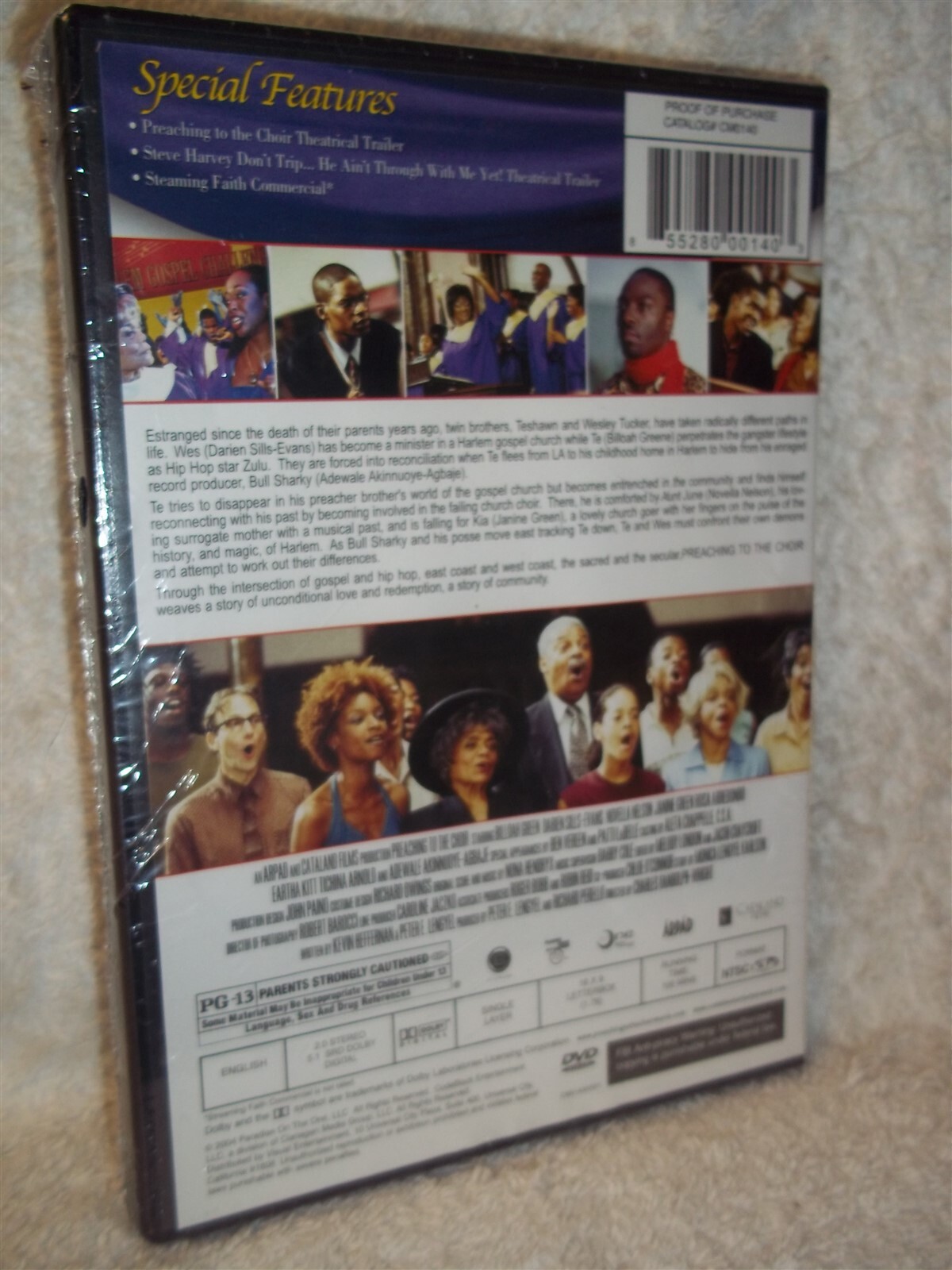 Preaching To The Choir (DVD 2004) Billoah Greene faith based drama church gospel