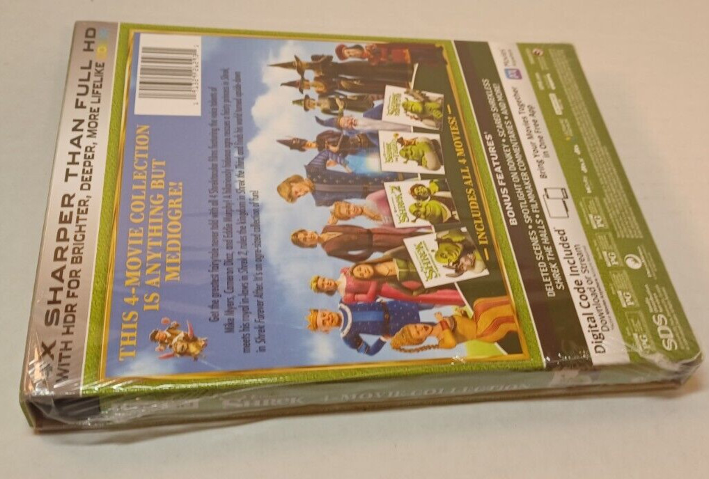 Shrek 4 – Movie Collection (4K) SLIPCOVER-NEW (Sealed)-Shipping with Tracking