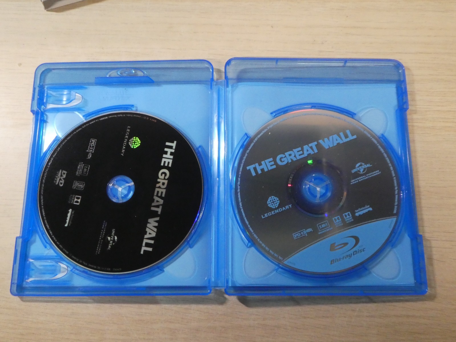 The Great Wall Blu Ray DVD 2017 Slipcover Matt Damon Pedro Pascal Action