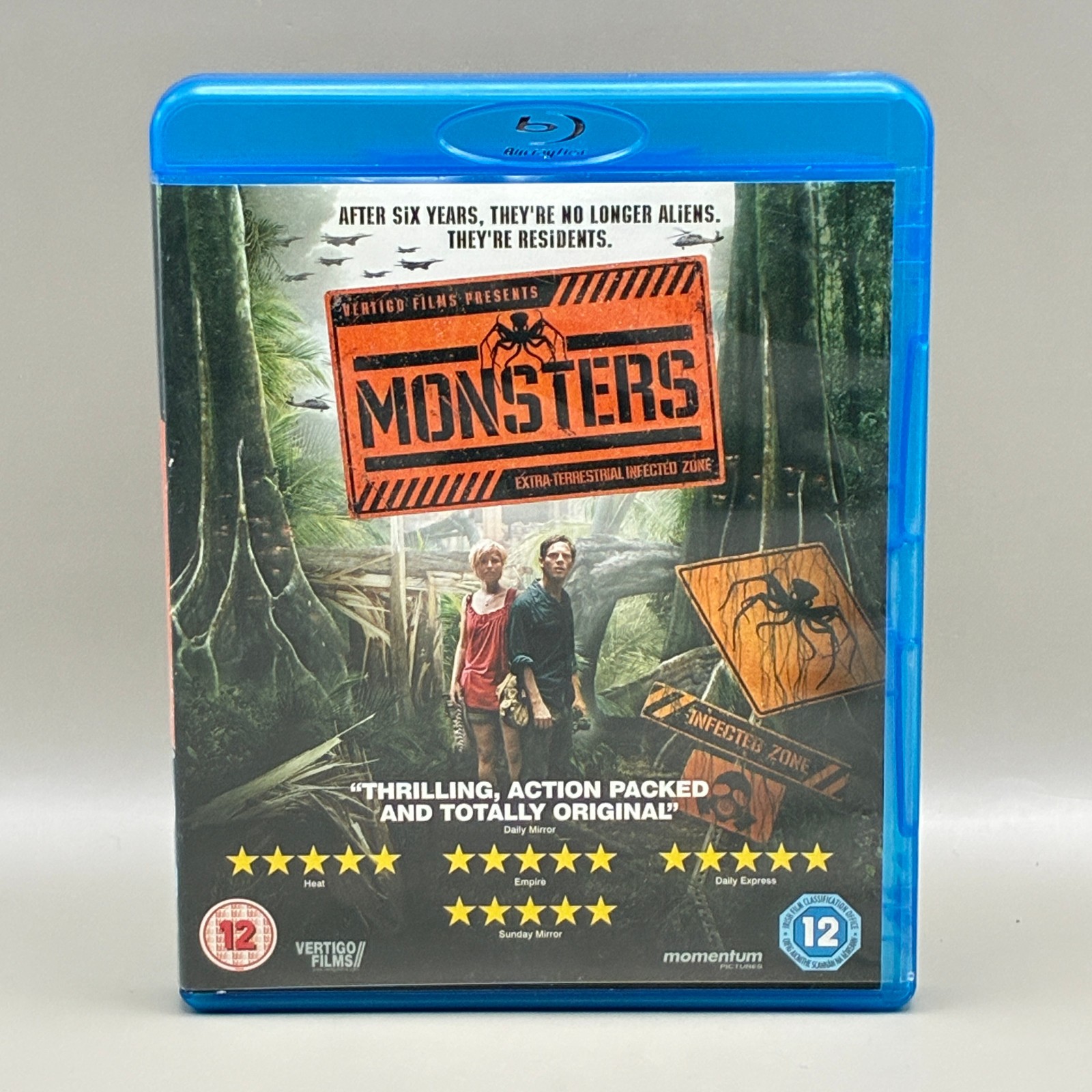 Monsters Blu-ray 2010 Gareth Edwards Momentum Pictures UK Region B