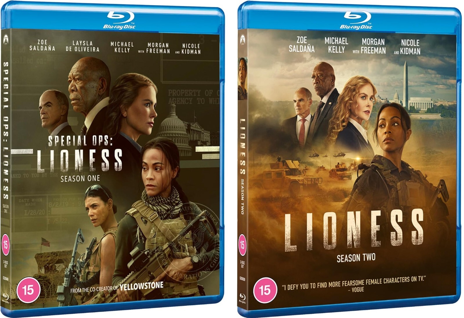 LIONESS Seasons 1 & 2 One & Two Blu-Ray with slipcovers NEW (USA Compatible)