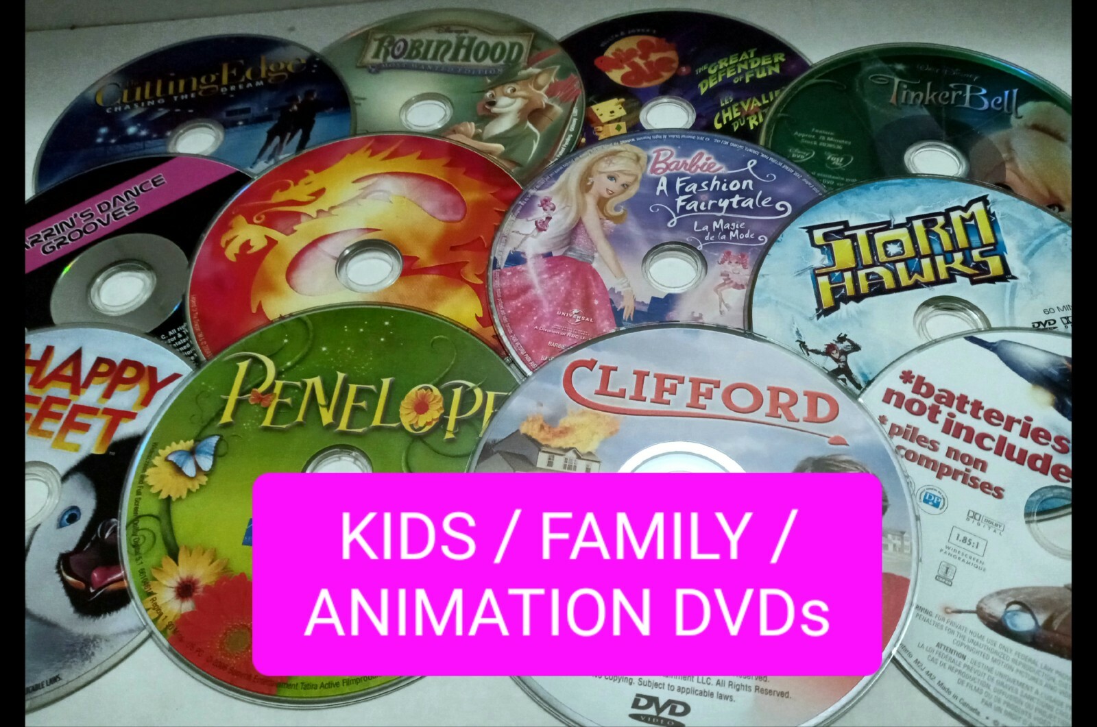 DISNEY KIDS / FAMILY / ANIMATION Genuine Movie DVDs *DISC & Artwork ONLY* Nice!