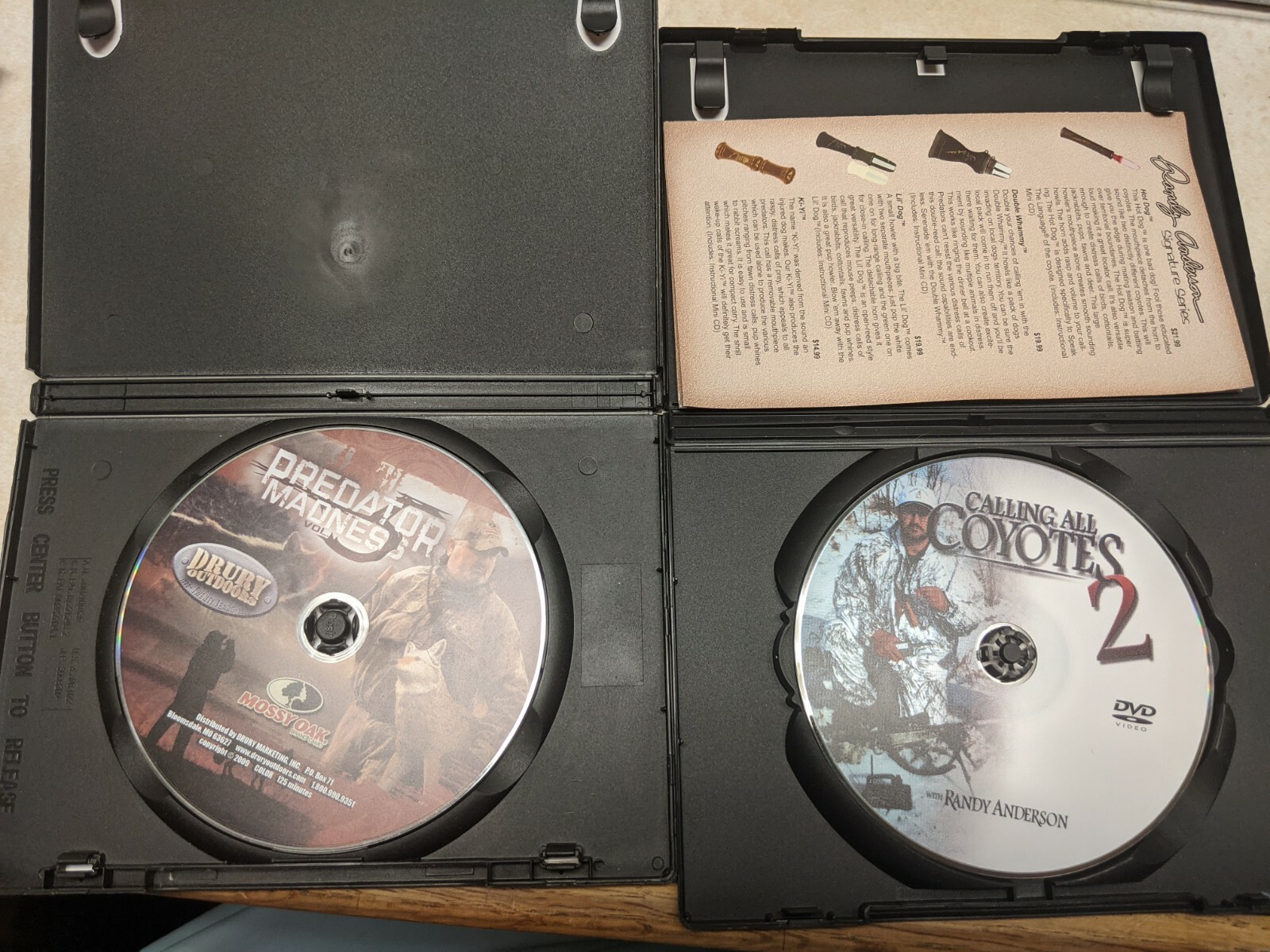 Calling All Coyotes 2 Randy Anderson 4 HRS Operation Predator 8 Hunting 2 DVDs