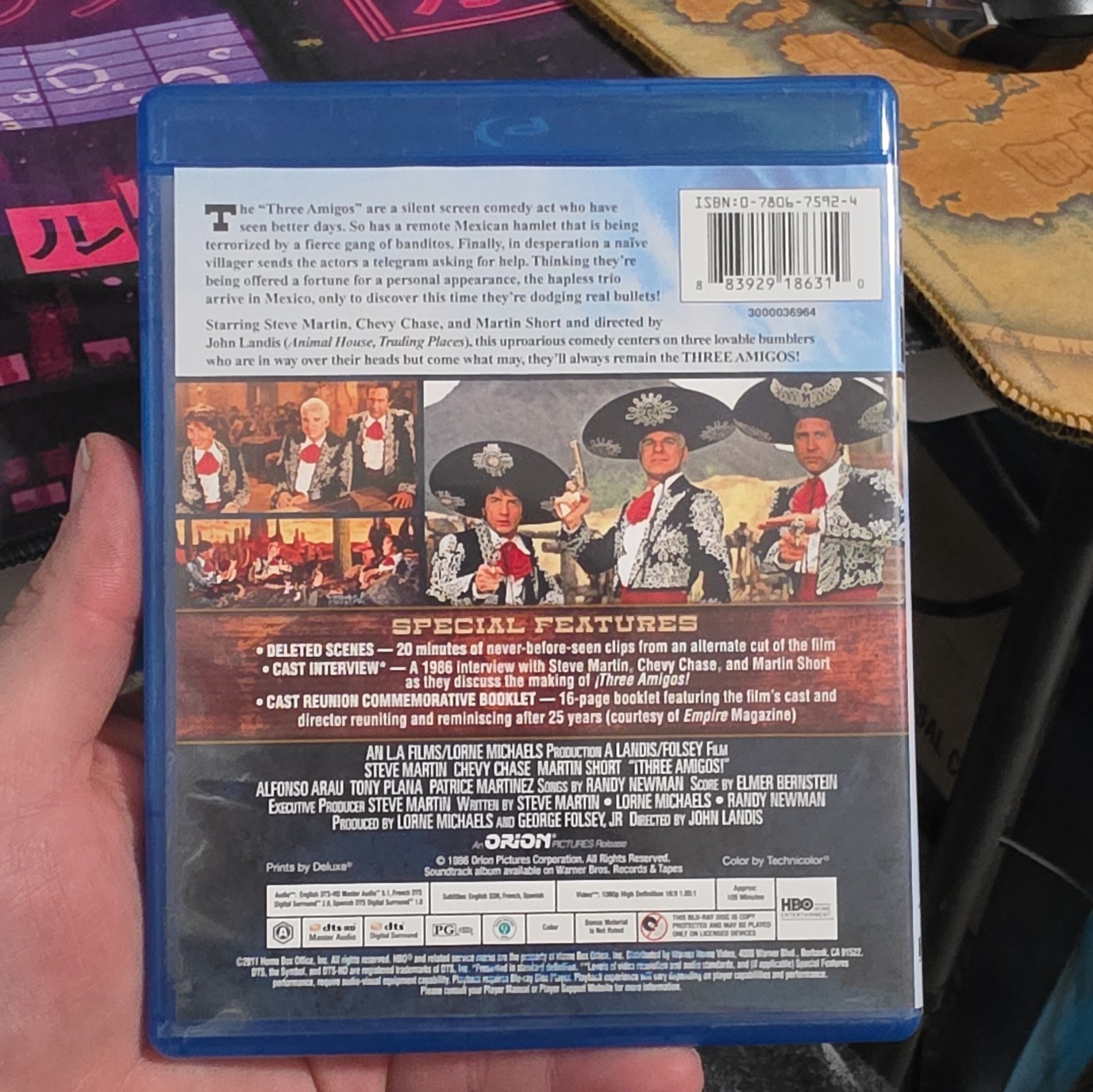 Three Amigos! Blu-ray Steve Martin Chevy Chase PG-13