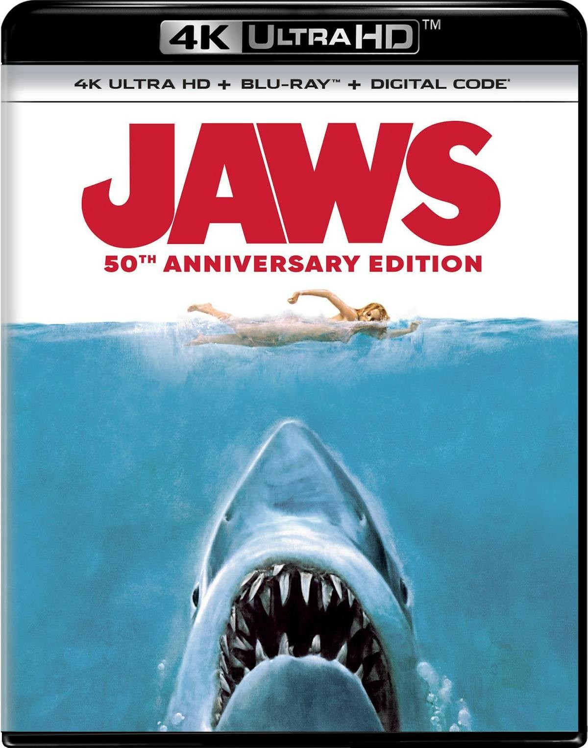 Jaws 50th Anniversary 4K UHD Blu-ray NEW