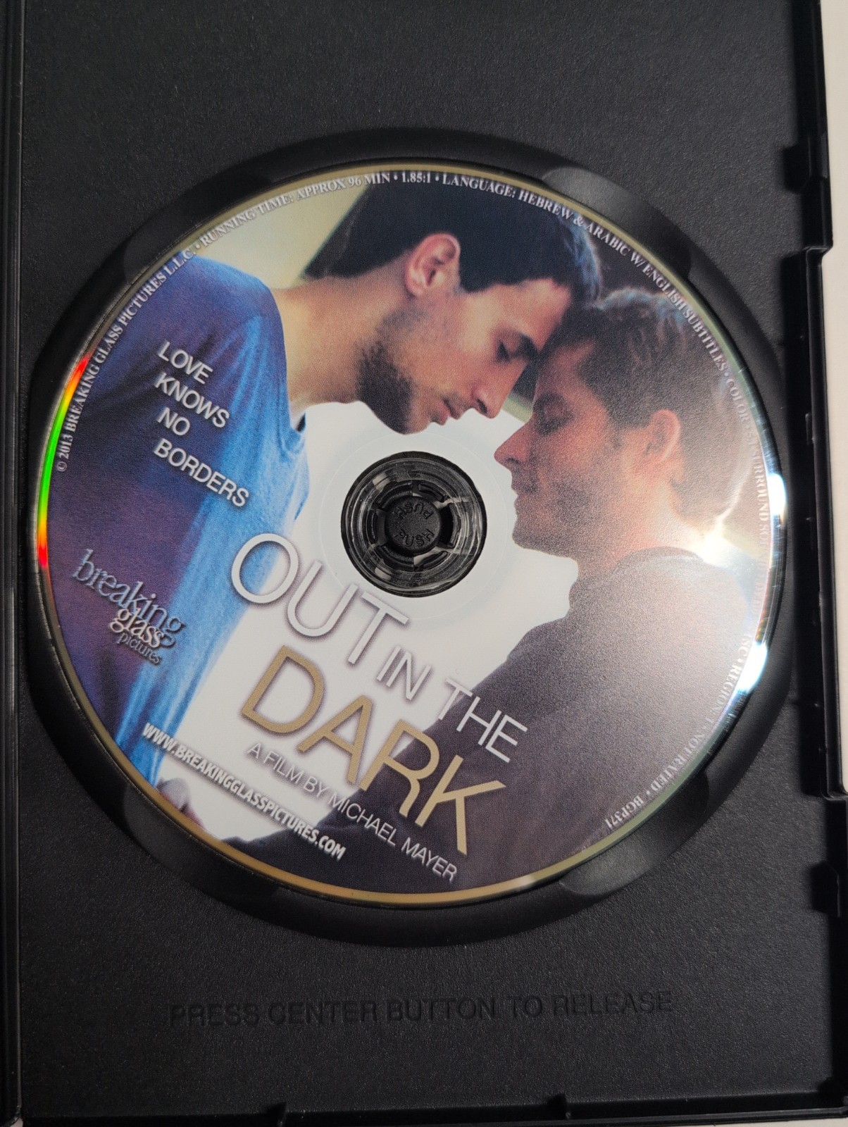 Out in the Dark (DVD, 2012) Breaking Glass Pictures LGBTQ+ Film