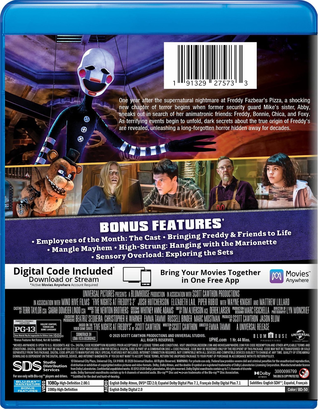 Universal Studios Five Nights at Freddy’s 2 (Blu-ray)