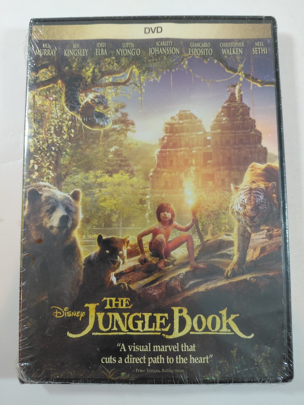 The Jungle Book DVD 2016 Live Action Jon Favreau Bill Murray Scarlett Johansson