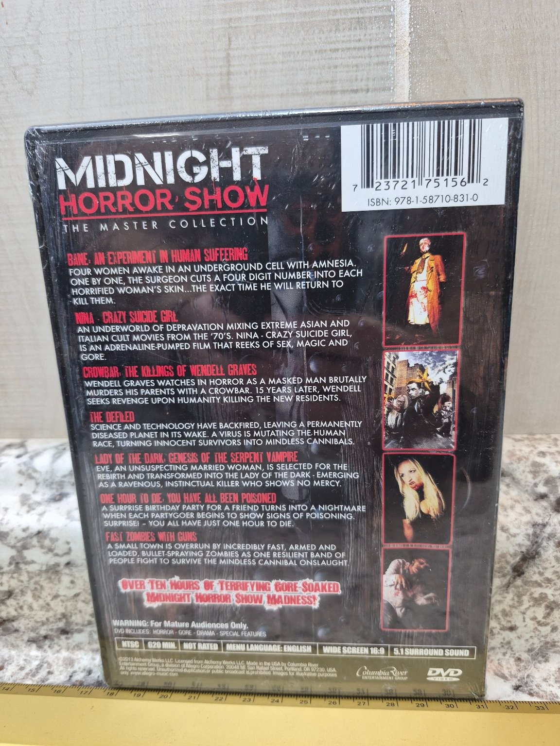 Midnight Horror Show The Master Collection DVD 2013 7 Feature Films Gore
