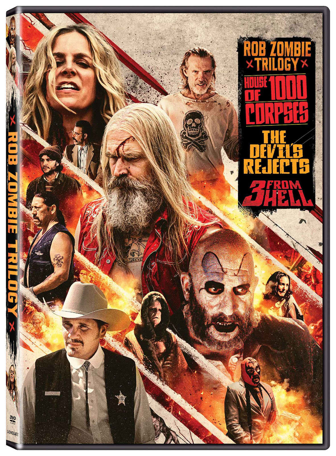 Rob Zombie Trilogy House of 1000 Corpses Devil’s Rejects 3 From Hell DVD Set