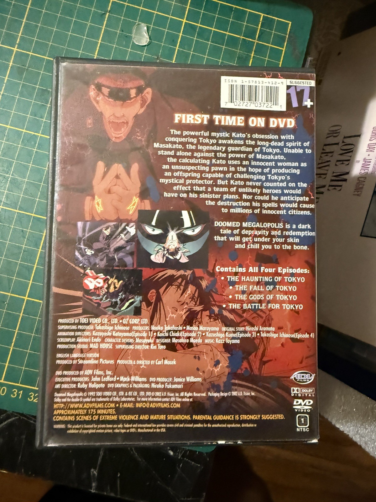 Doomed Megalopolis Anime Dvd 2 Disc – Horror Occult Post Apocalyptic 90s Vintage