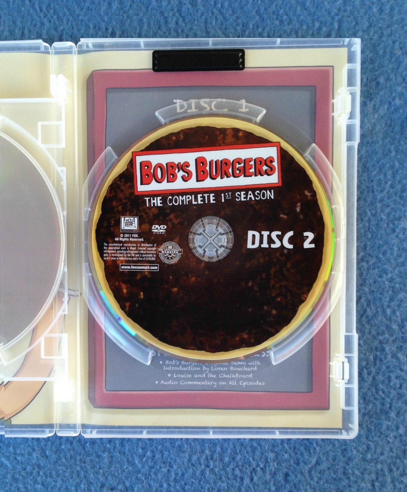 DVD BOB’S BURGER THE COMPLETE FIRST SEASON TV SERIES 2 DISC SET