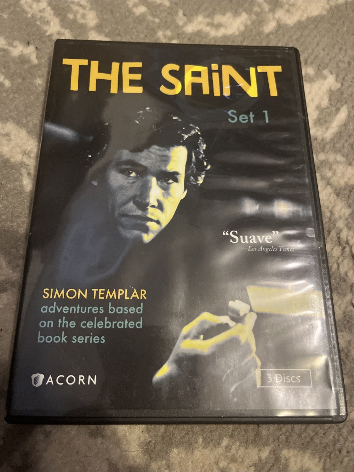 The Saint: Set 1 (DVD, 1989) Simon Dutton Acorn 296 Minutes 3 Feature Mysteries