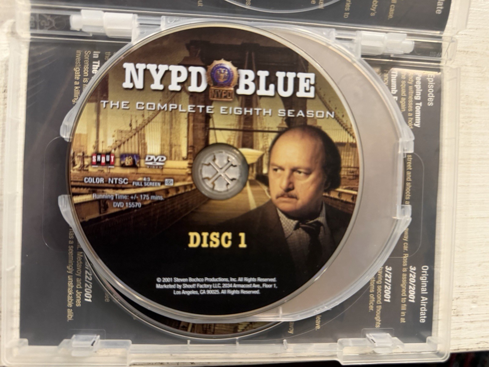 NYPD BLUE – The Complete Eighth 8 Eight Season DVD