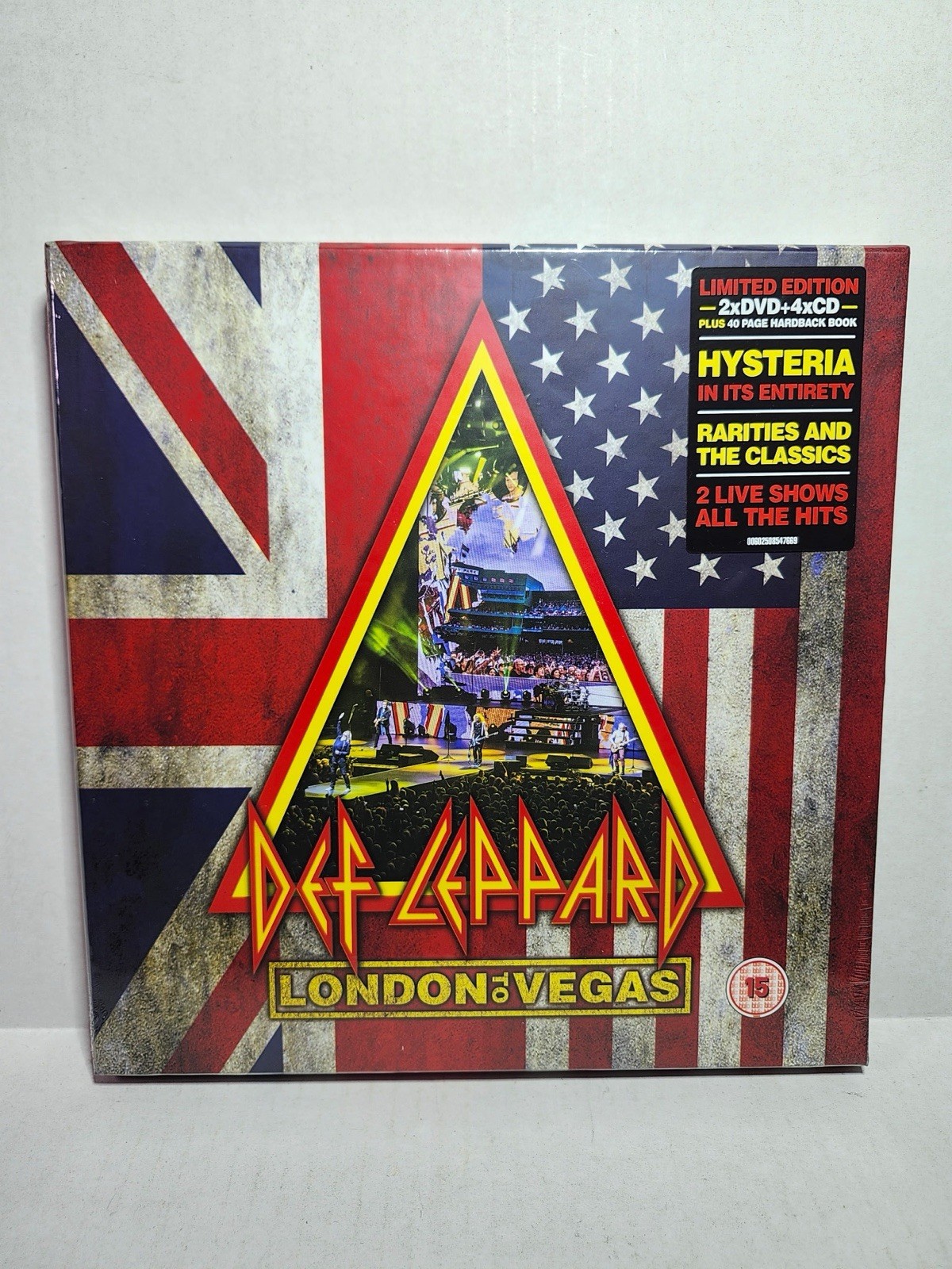 Def Leppard, London to Vegas. 2 Blu Ray 4 CDS 2 Live Shows Collectors Box Set