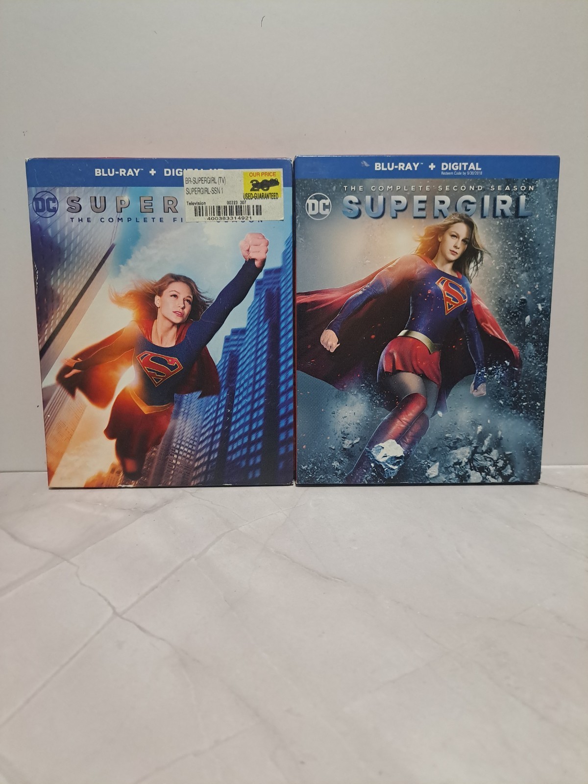 Supergirl The Complete First Season + The Complet Second Season Blu-ray Lot Of 2
