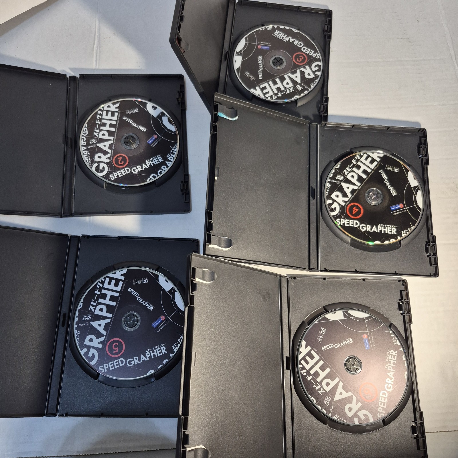 Speed Grapher The Viridian Collection Anime DVD Lot Volumes 2-6