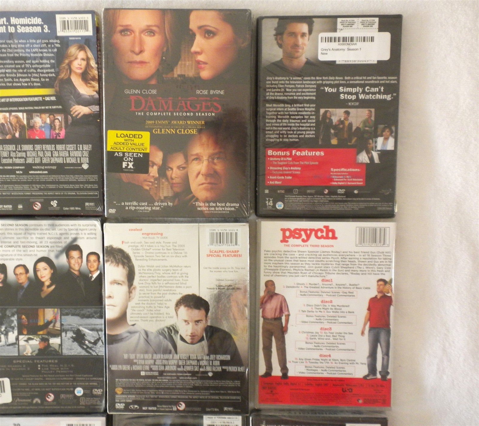 MIXED LOT 12 COMPLETE SEASONS TV SERIES DVD CRIME DETECTIVE DRAMA MEDICAL SEALED