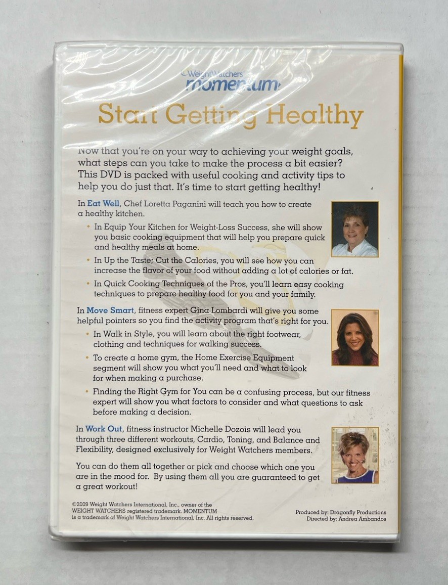Weight Watchers Momentum Start Getting Healthy DVD – Brand New