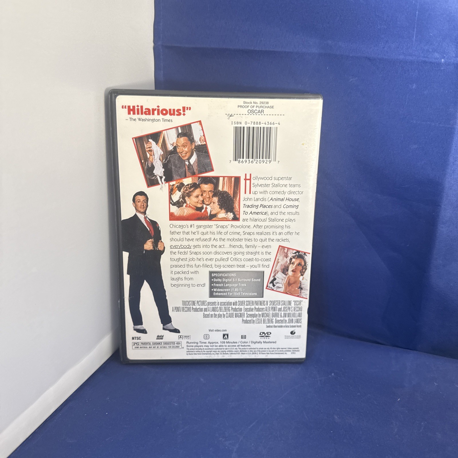 Sylvester Stallone, John Landis, Oscar 1991 Dvd Touchdown Pictures