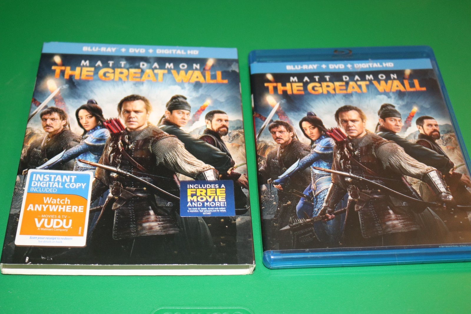 The Great Wall (Blu-ray, 2017) no digital