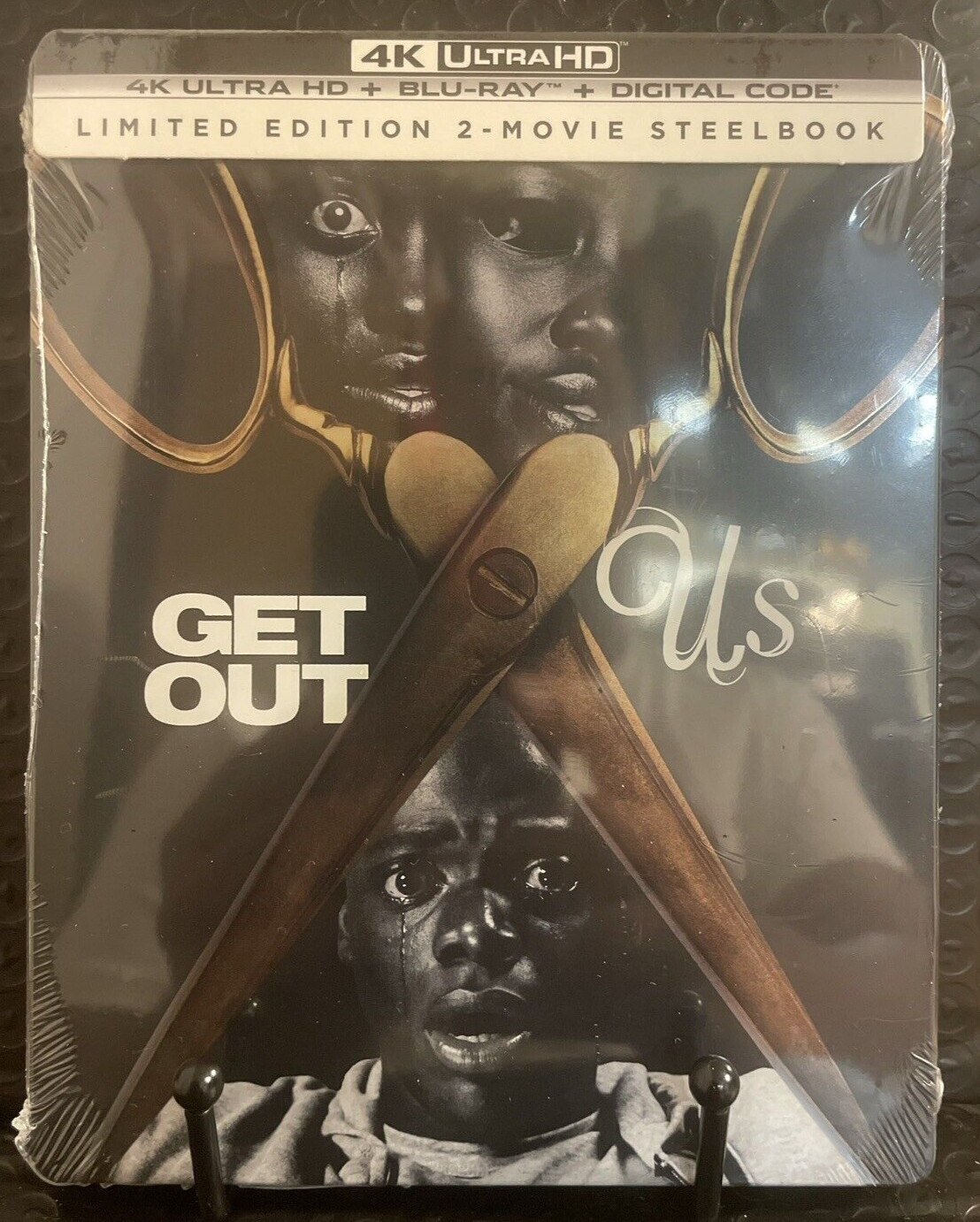 GET OUT / US DOUBLE FEATURE (4K UHD + BLU-RAY + DIGITAL* – STEELBOOK EDITION)