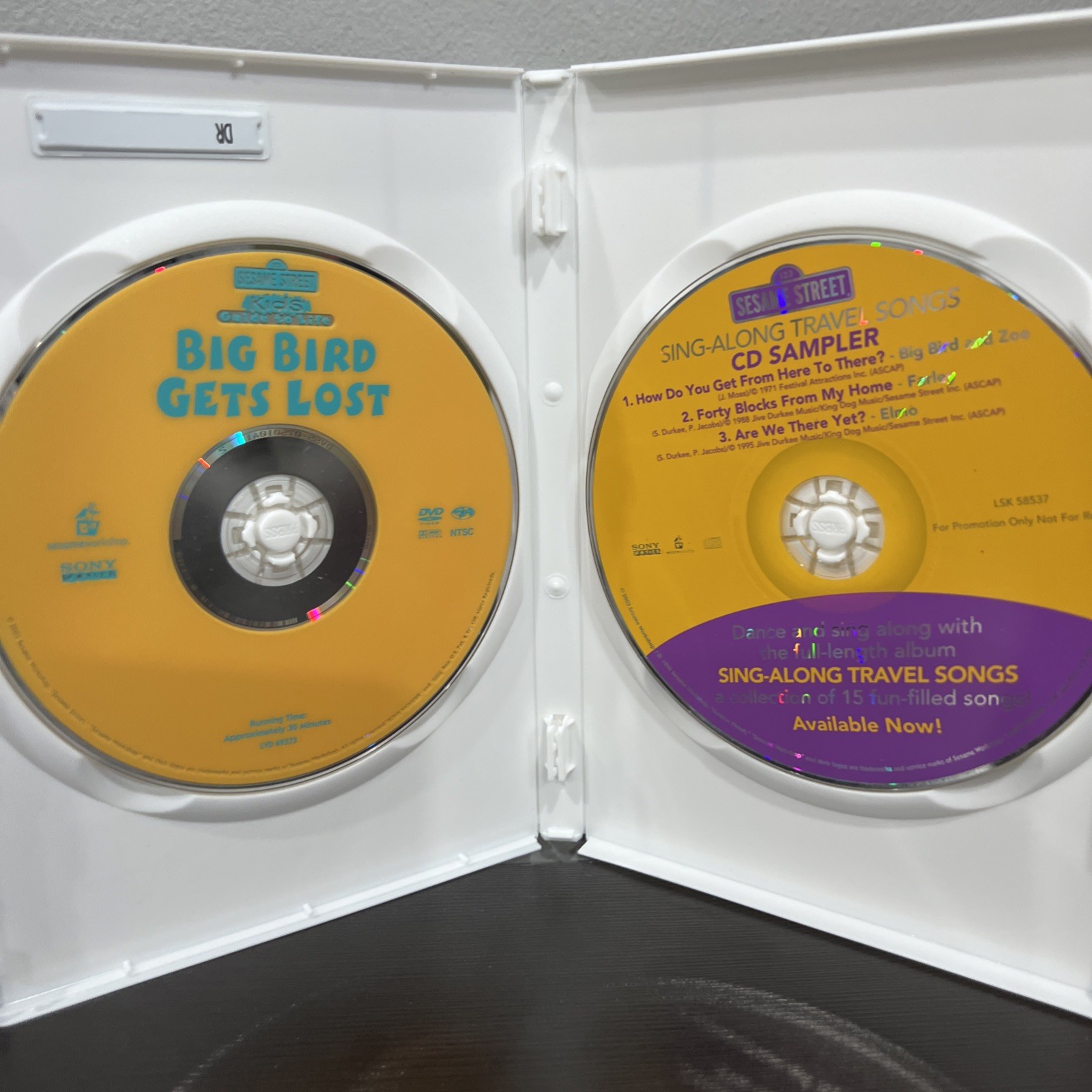 Big Bird Gets Lost Dvd Sesame Street Kids’ Guide To Life DVD CD 2003 Promo RARE