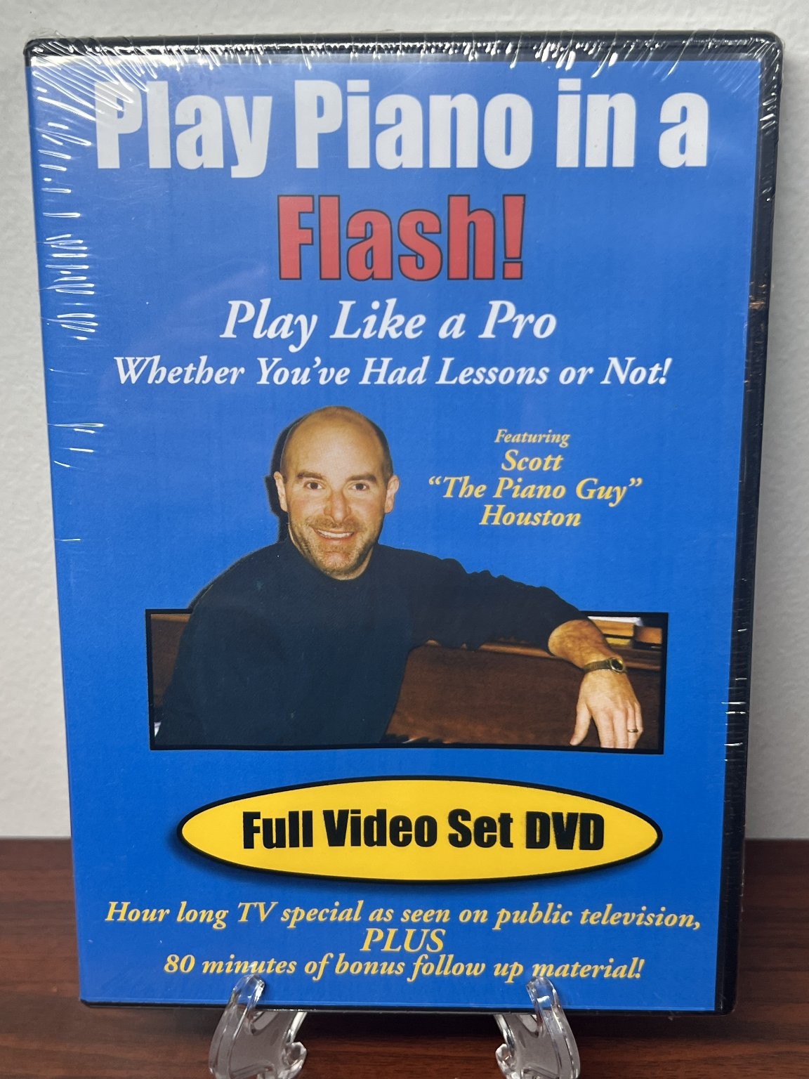 Play Piano in a Flash! DVD 2003 Scott Houston The Piano Guy 140 Min – New Vtg !