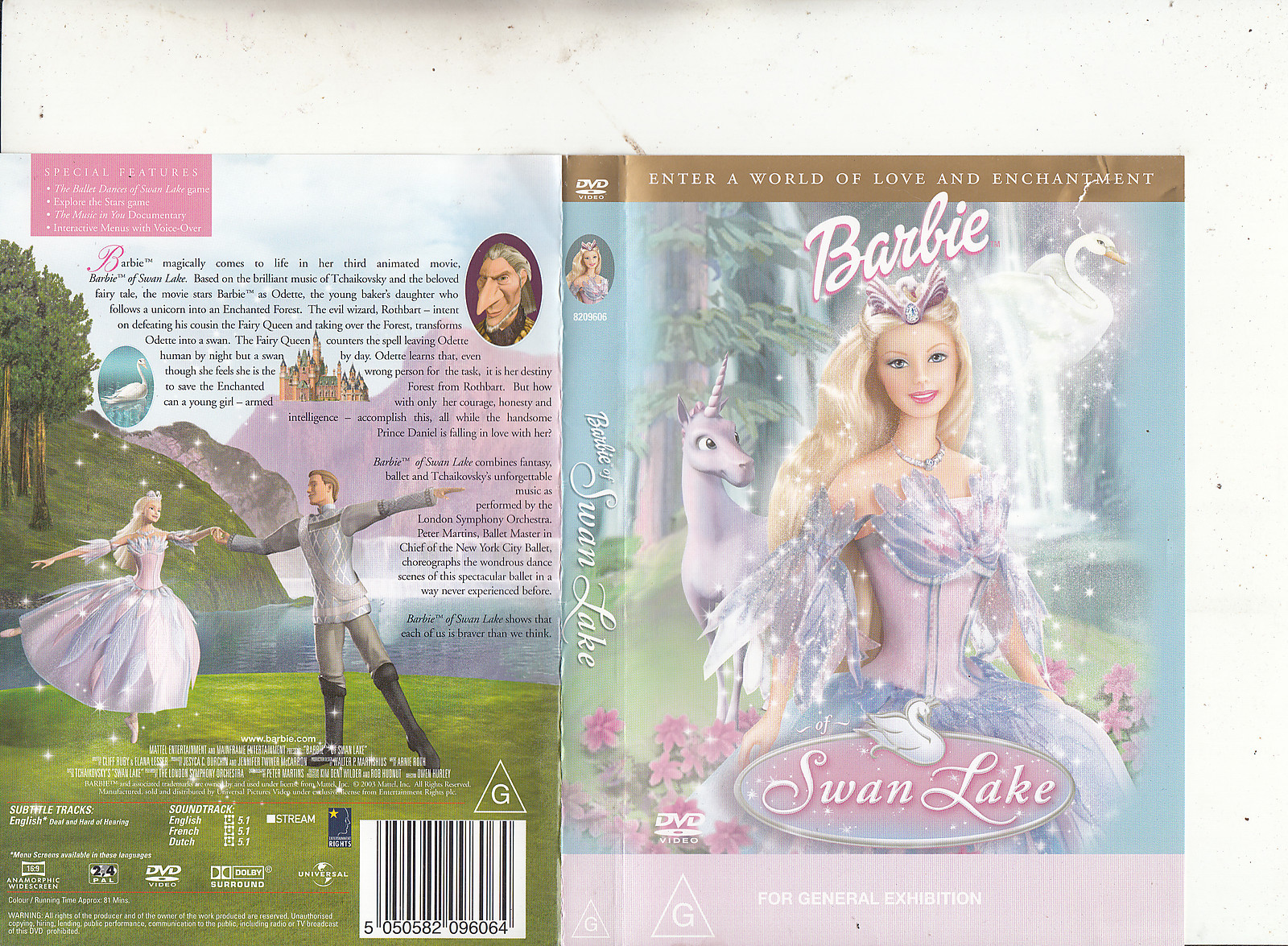 Barbie-Swan Lake-2003-[81 Minutes]-Movie-Animated Ba-DVD