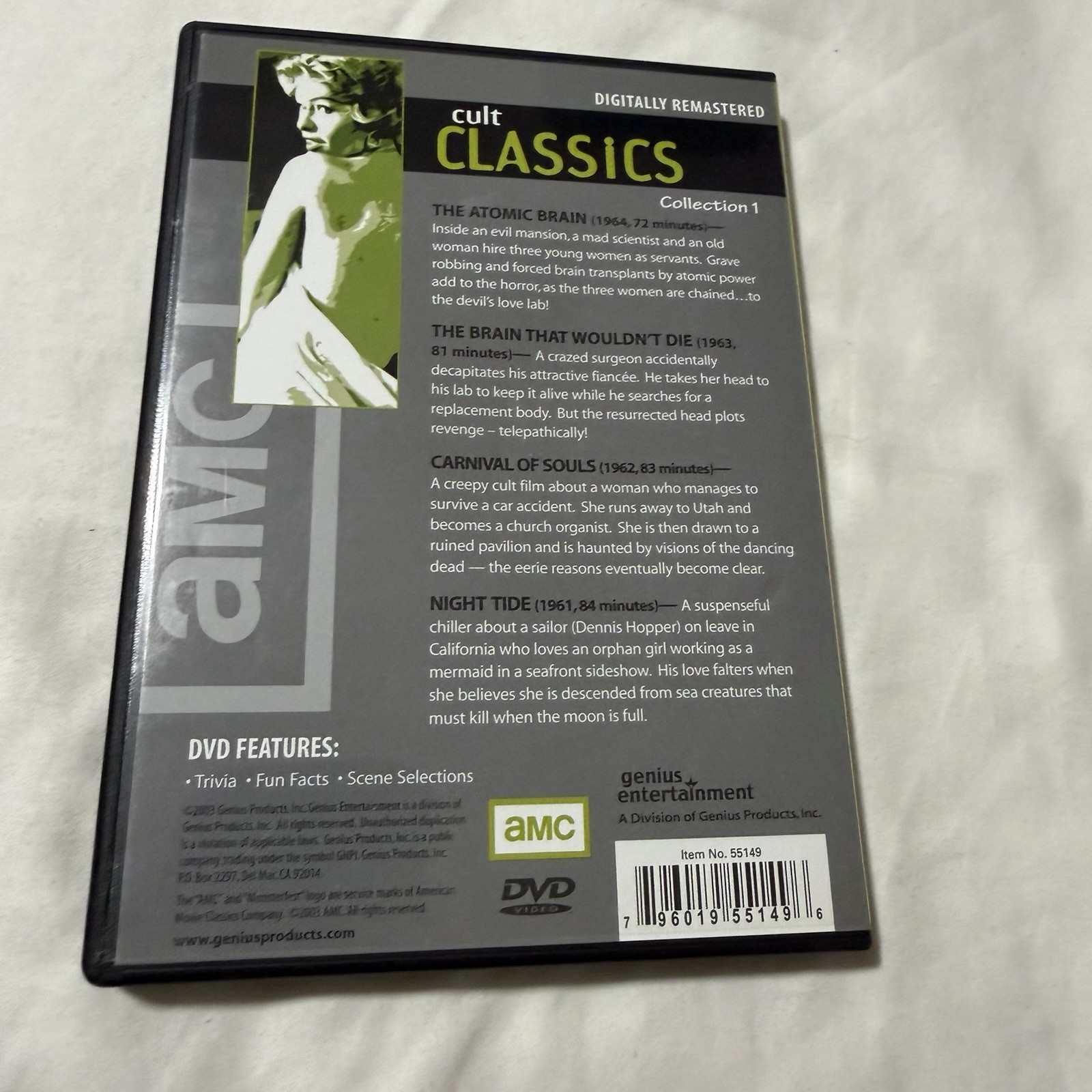 AMC MonsterFest Cult Classics Collection 1 Digitally Remastered 2-DVD Set