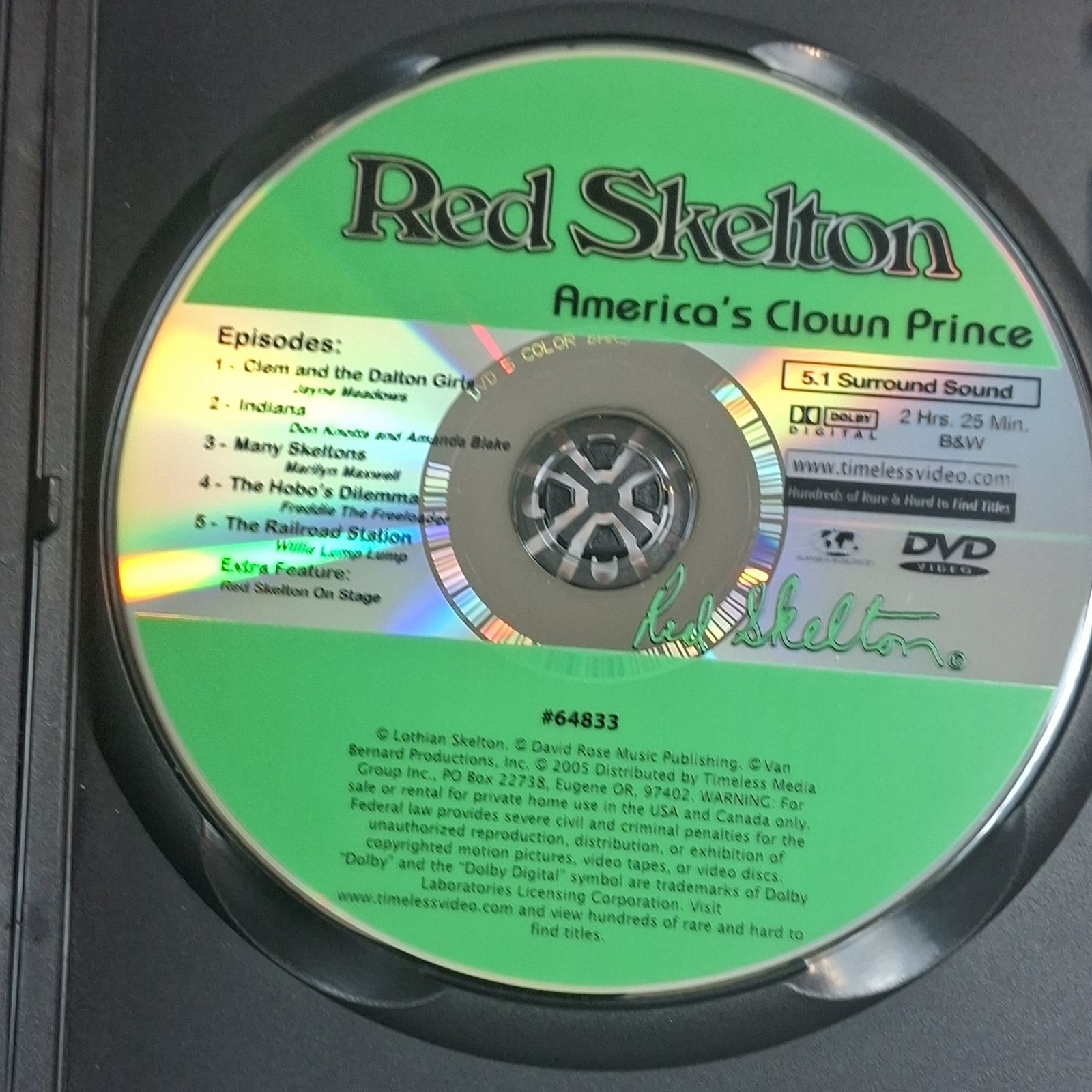 Timeless Media Group Red Skelton: America’s Clown Prince DVD Set 3-Disc Comedy
