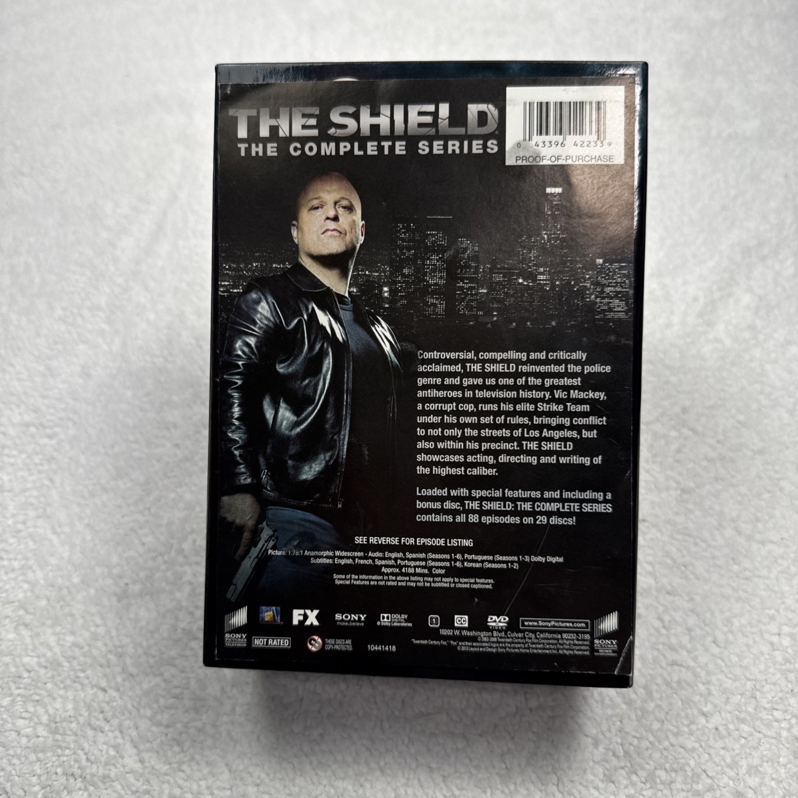 The Shield: The Complete Series (DVD, 2013, 29-Disc Box Set) Michael Chicklis