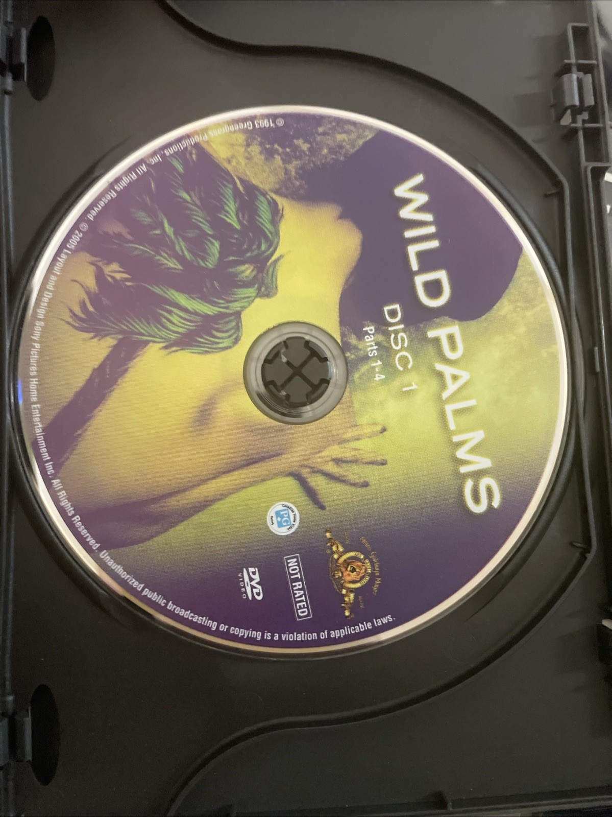 Wild Palms (DVD 2005 2-Disc ) RARE JAMES BELUSHI 1993 CRIME TV MINI SERIES OOP