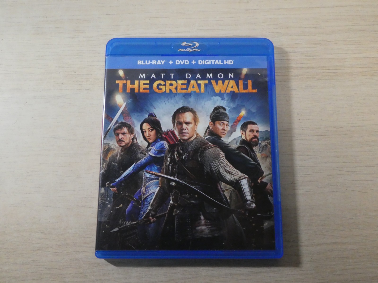 The Great Wall Blu Ray DVD 2017 Slipcover Matt Damon Pedro Pascal Action