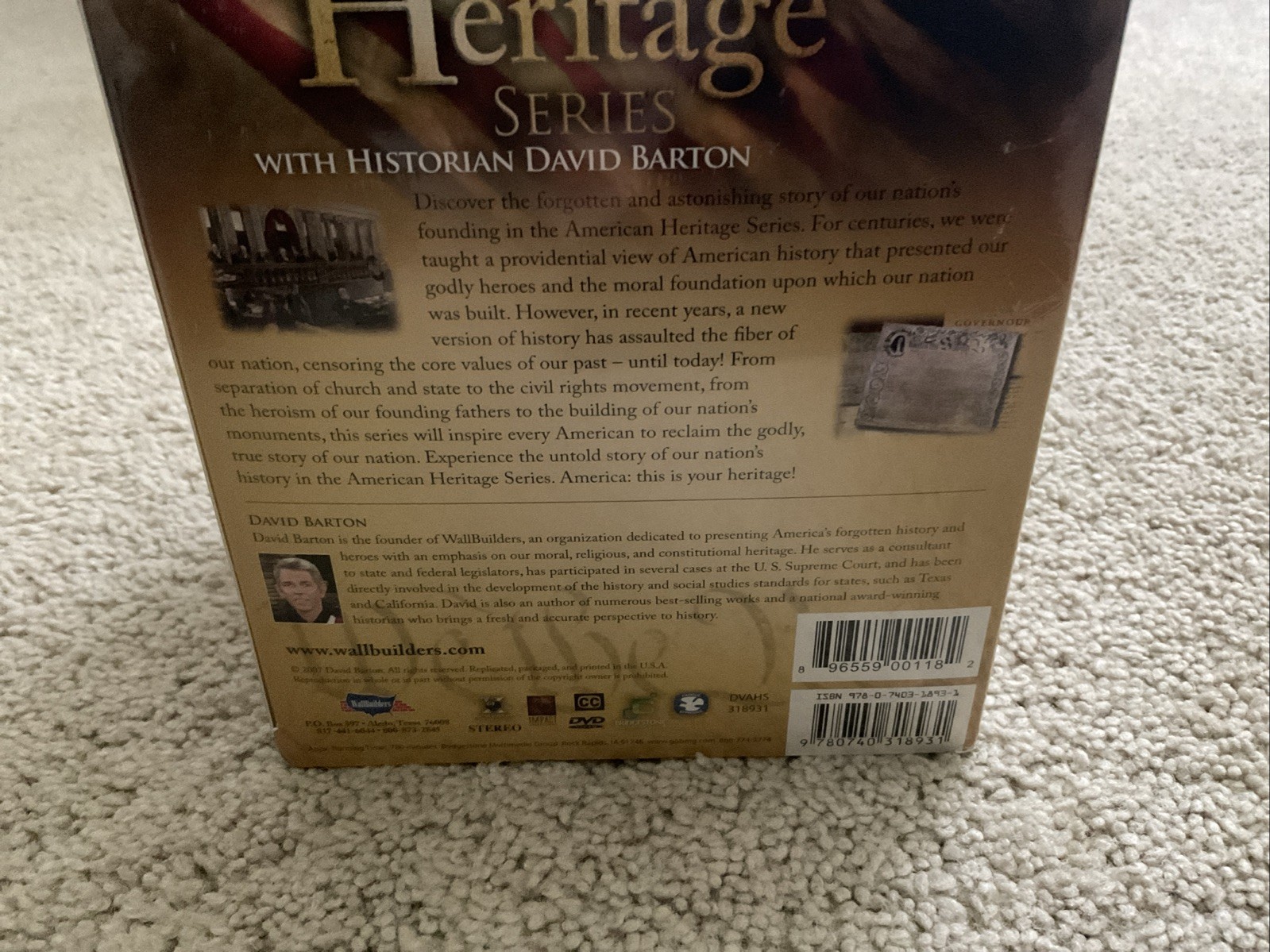 NEW – SEALED 2007 10 DVD SET The American Heritage Series – David Barton READ!