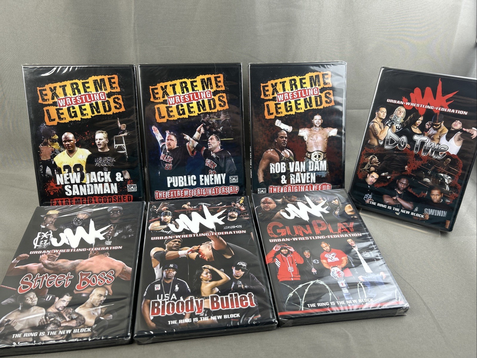 Lot 7 WRESTLING DVDs – UWF Urban Federation Extreme Legends NIB NEW SEALED
