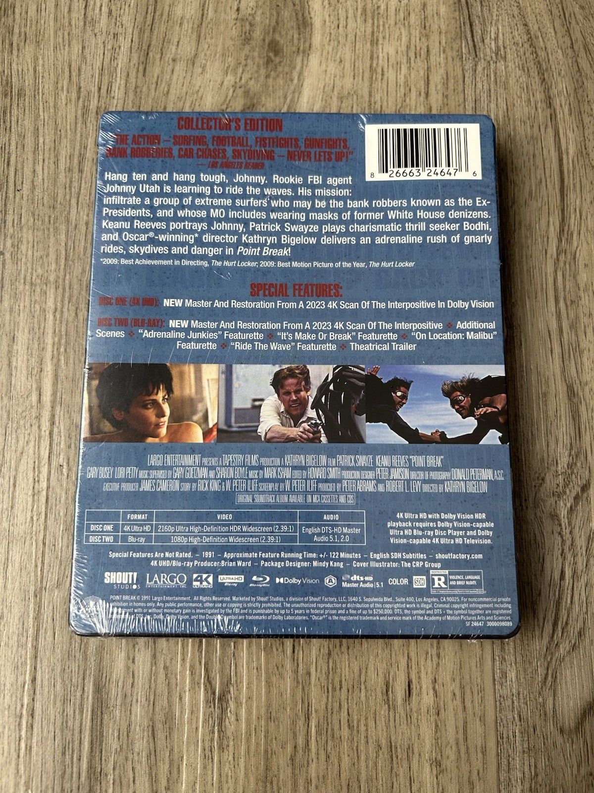 Point Break (Ultra HD, 1991) Limited Edition Steelbook