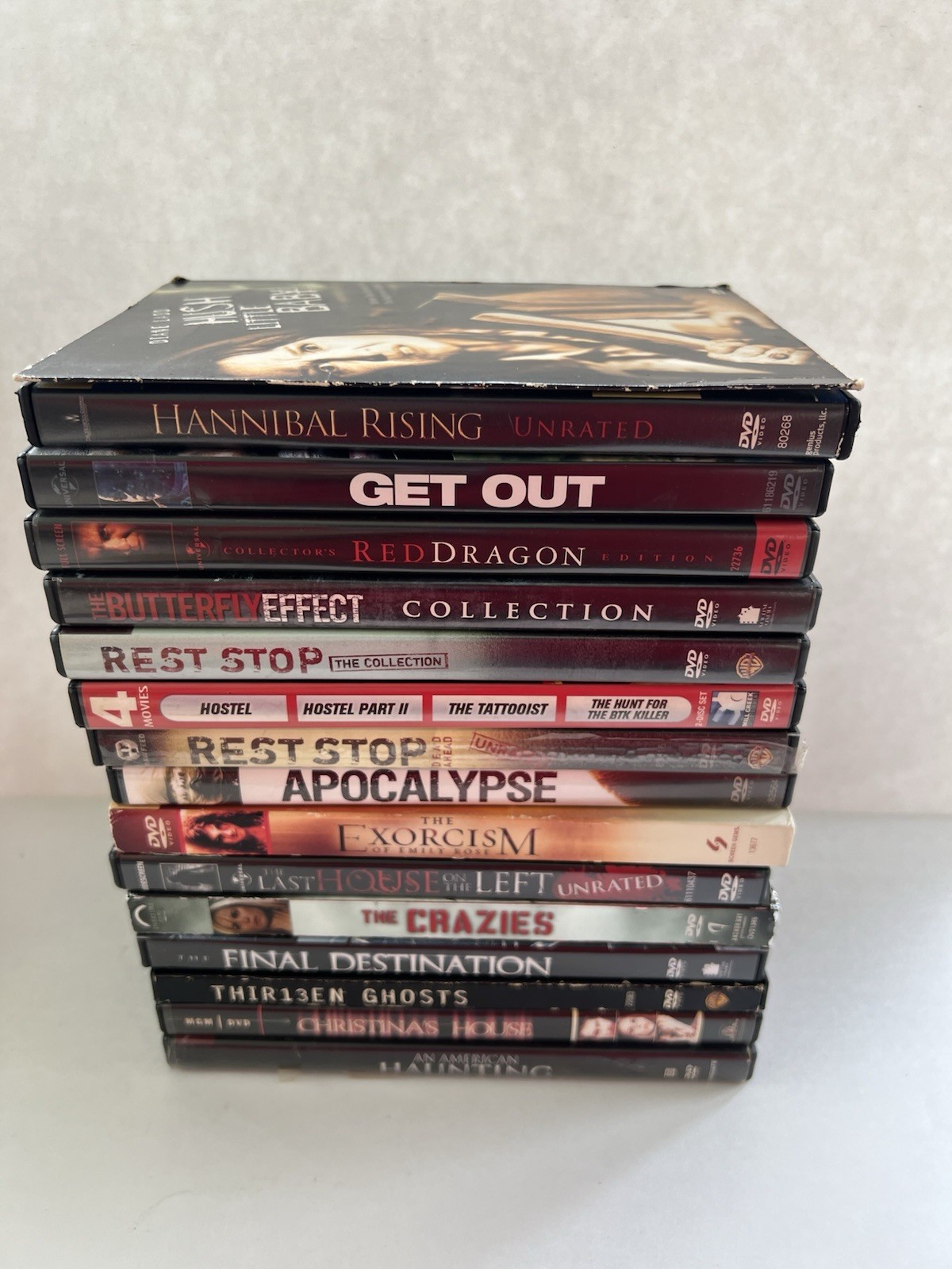 Lot of 18 Horror and Thriller DVDs (2A)