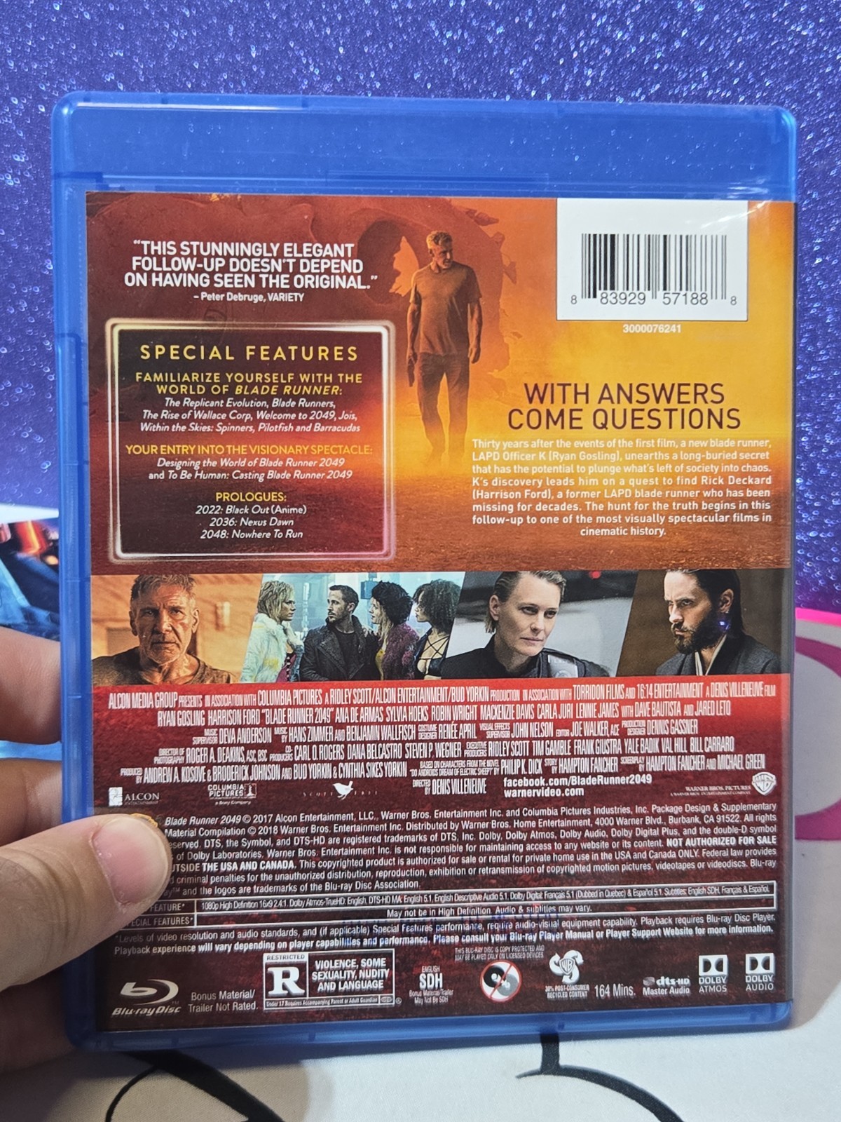 Blade Runner 2049 (Blu-ray, 2017) Missing DVD SEE PICS