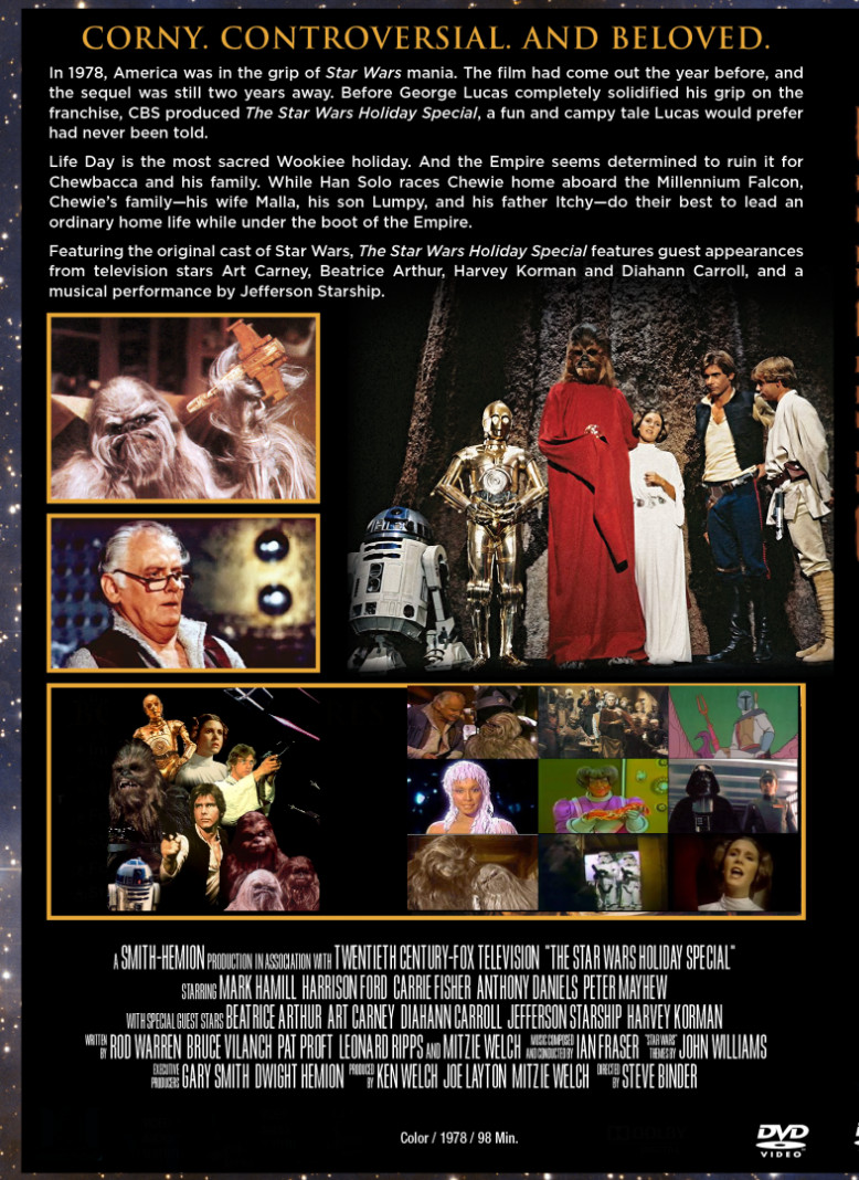 Star Wars Holiday Special 1978 DVD – Mark Hamill – Carrie Fisher – Harrison Ford